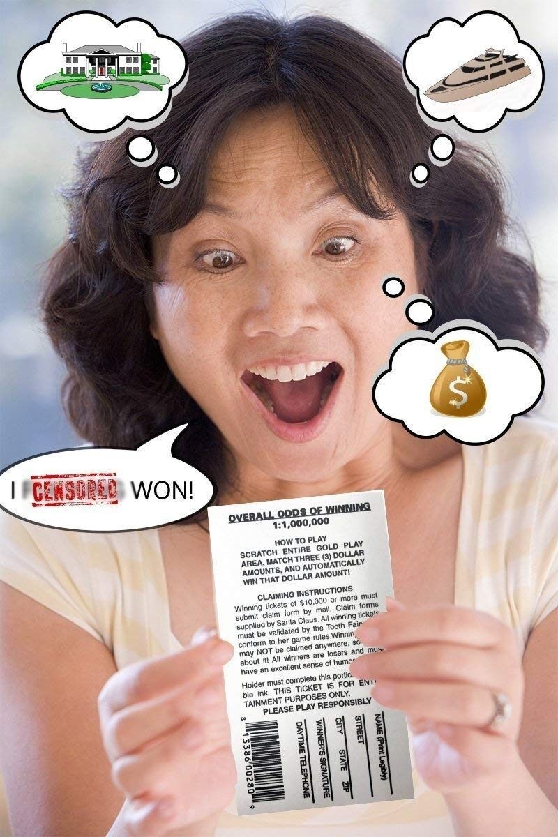 6 PHONY FAKE ALL WINNING SCRATCH OFF LOTTO LOTTERY TICKETS – Fun Gag Joke Prank