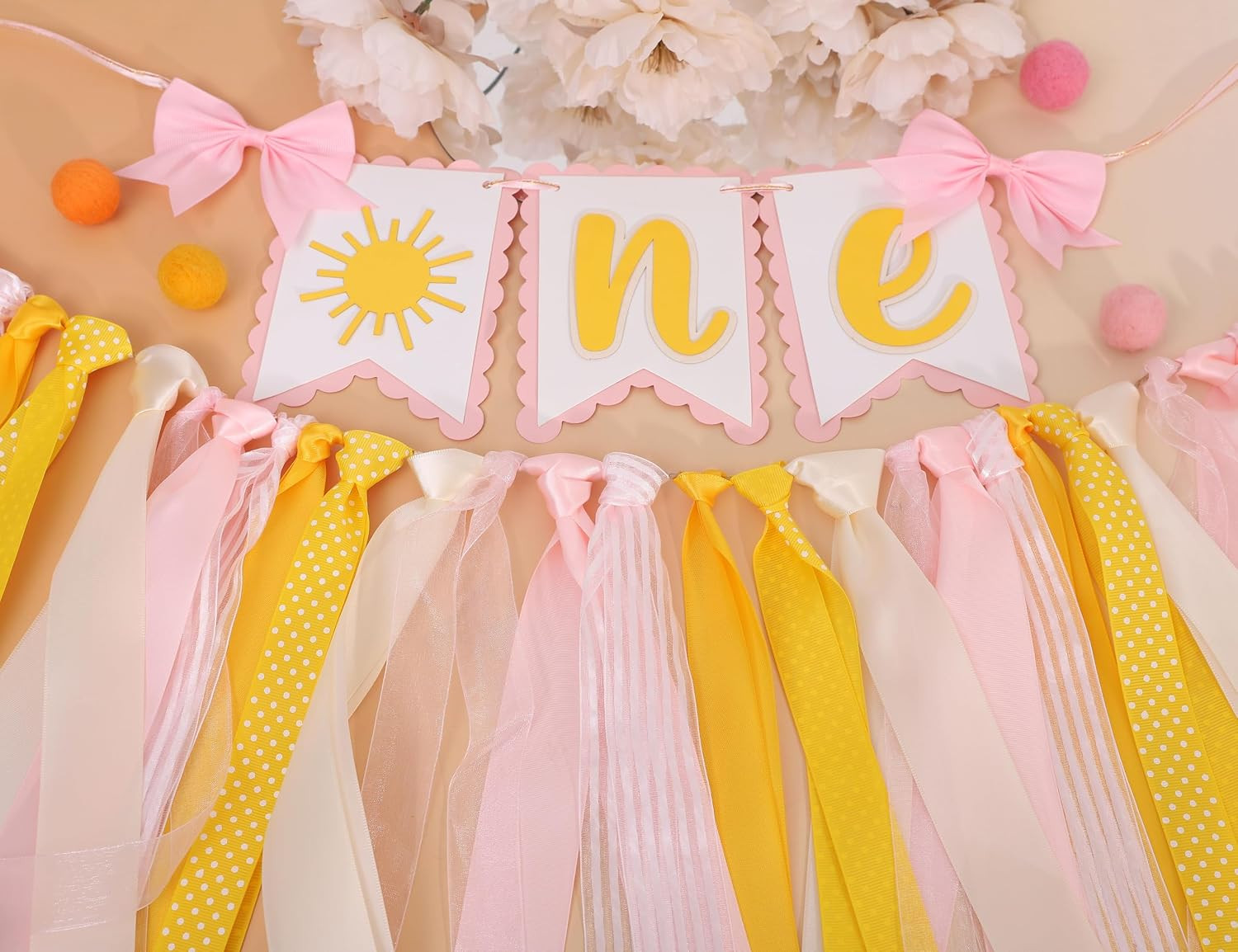 You Are My Sunshine 1St Birthday High Chair Banner – Sunshine Themed Party Decor