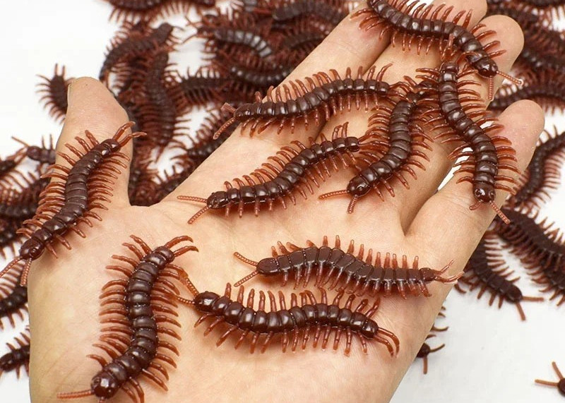 10PCS Prank Fake Cockroach Scorpion Centipede Toy Realistic Bugs Funny Trick Jok