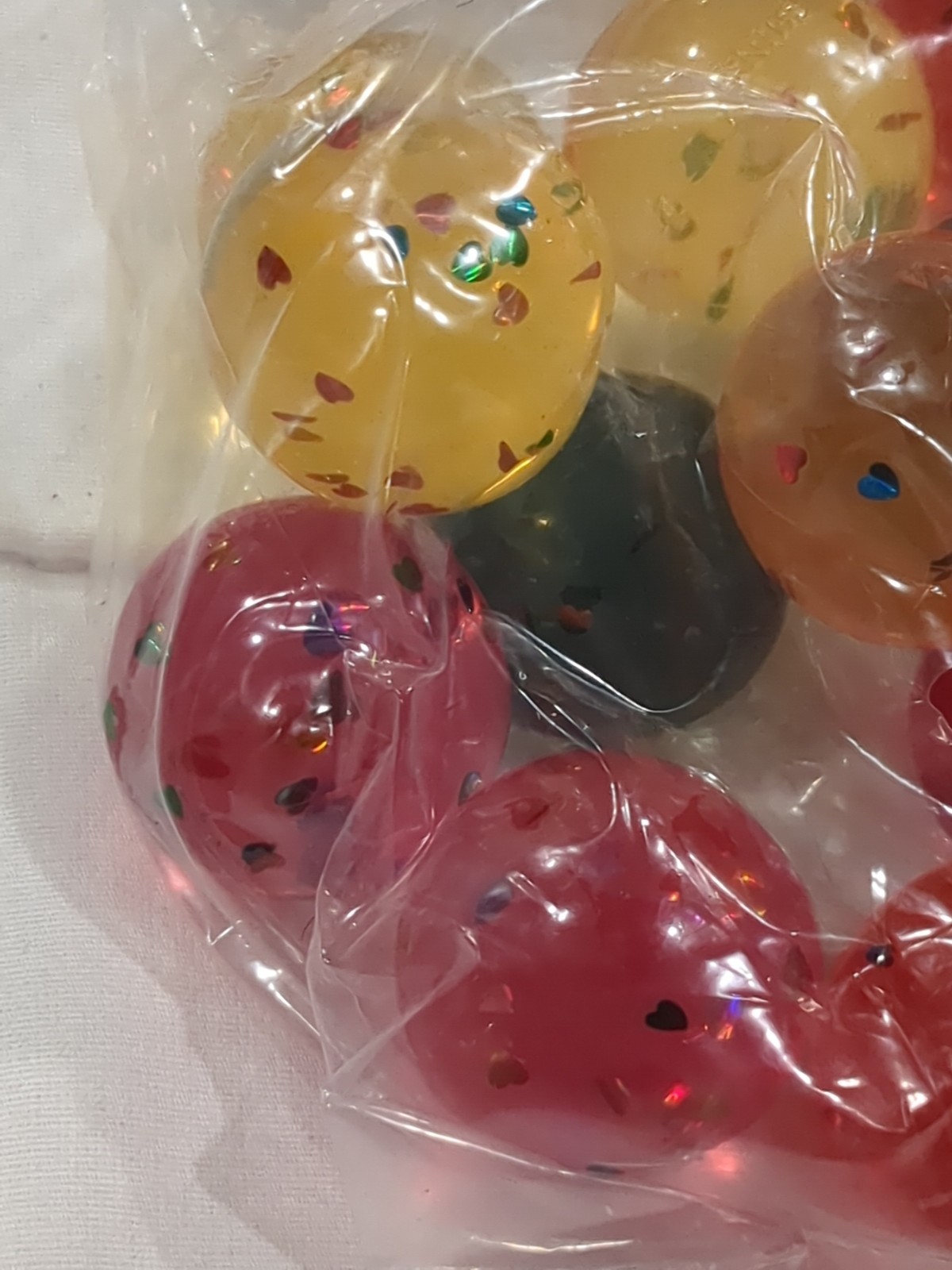 Spritz Bounce Balls High Bouncy Sparkles Design Multi Colors 16 Ct 3+ Age- New