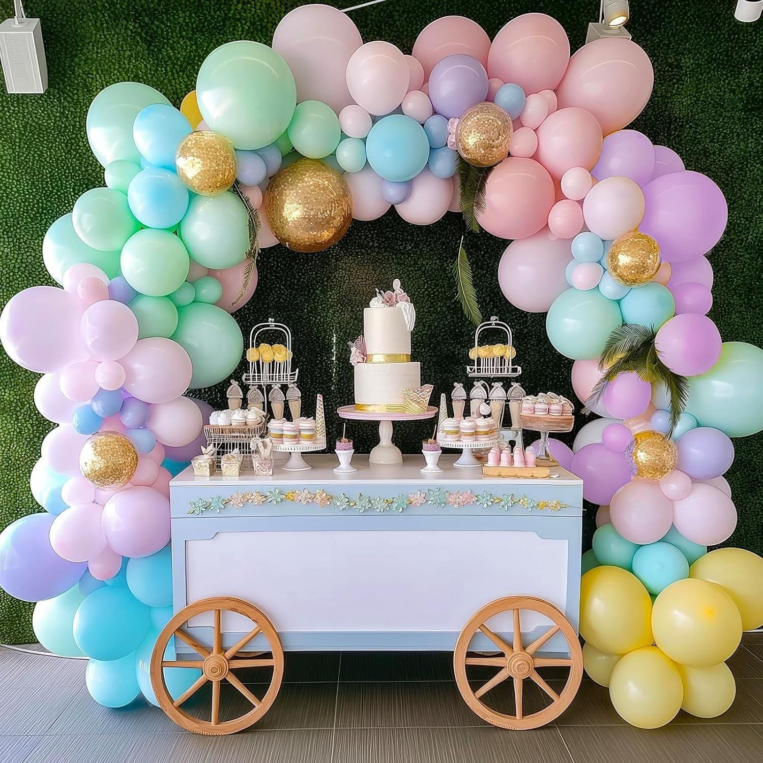 Balloons Retro Sage Confetti Balloons Olive Green Gold Pink Beige Latex Balloonx