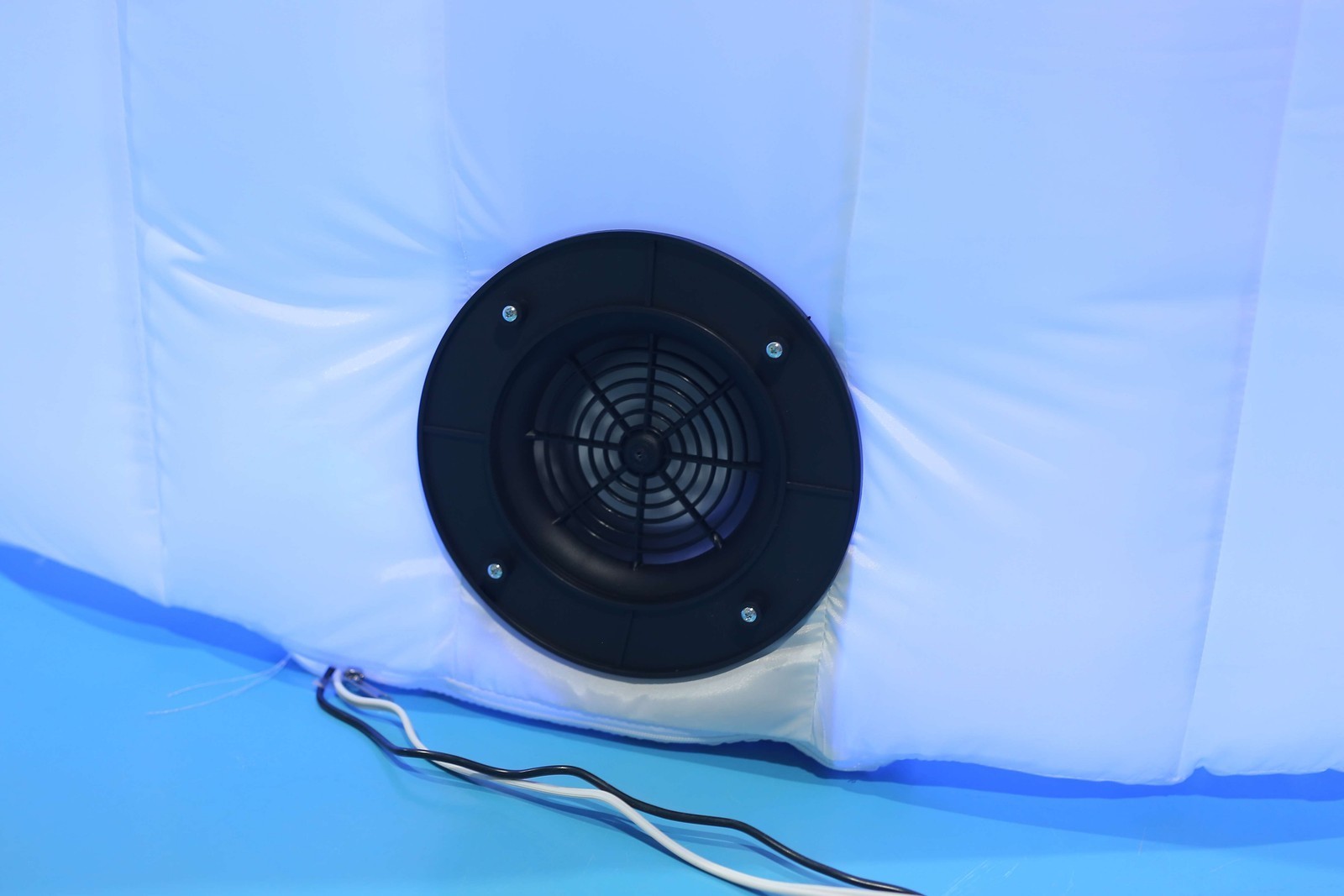 LED Inflatable Photo Booth Spiral Wall 360 Photobooth Backdrop Enclosure White