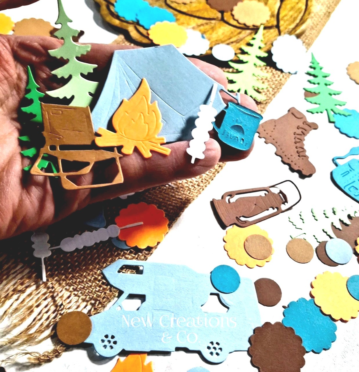 Camping Confetti 150 Count Glamping Party Decorations Birthday Party Supplies