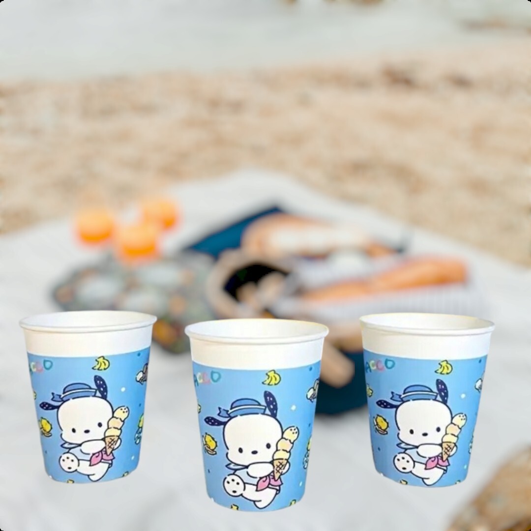 250ml Sanrio Hello Kitty 50 Pc Thick Disposable Paper Cups All Occasion Birthday