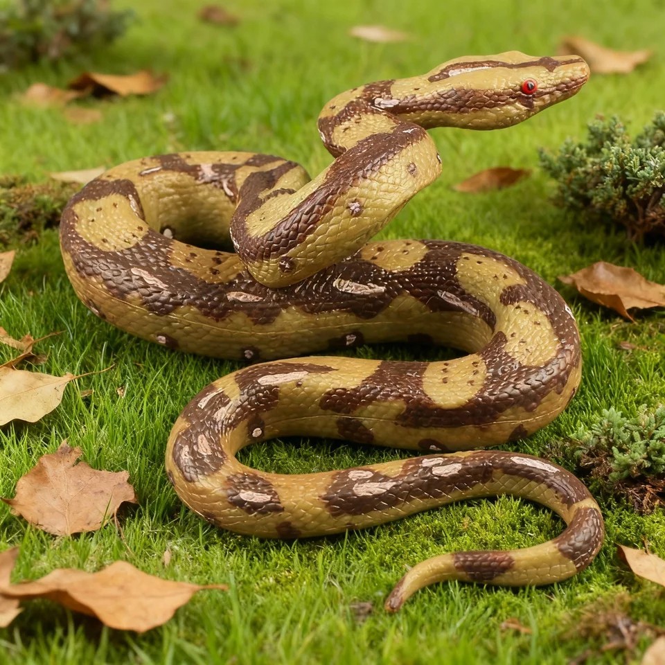 Garden Realistic Big Rubber Snake Lifelike Scary Prank Toy Joke Party Prop