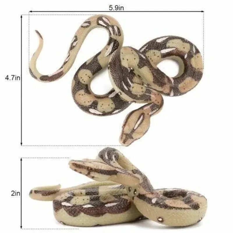 Realistic Big Rubber Snake Lifelike Scary Prank Toy Joke Party Prop Garden