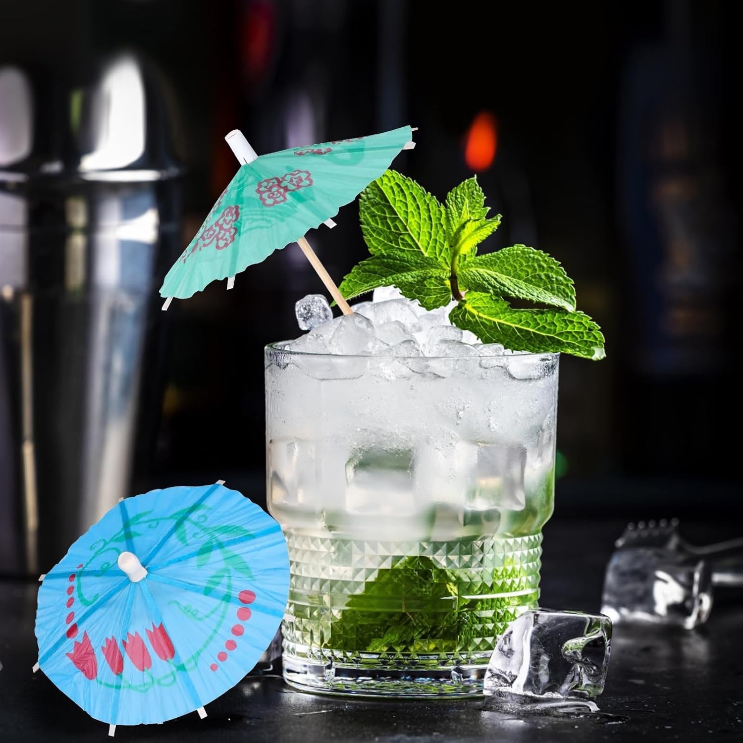 100 PCS] Drink Umbrellas Cocktail Picks – Cocktail Umbrellas for Drinks, Mini…