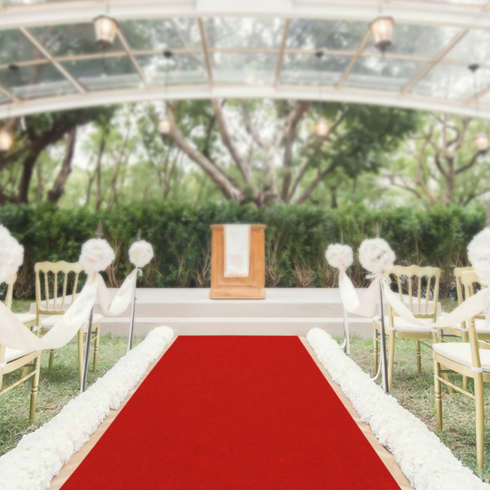 360gsm Red Carpet Runner for Party Runway Aisle for Wedding Banquets Prom Decor.