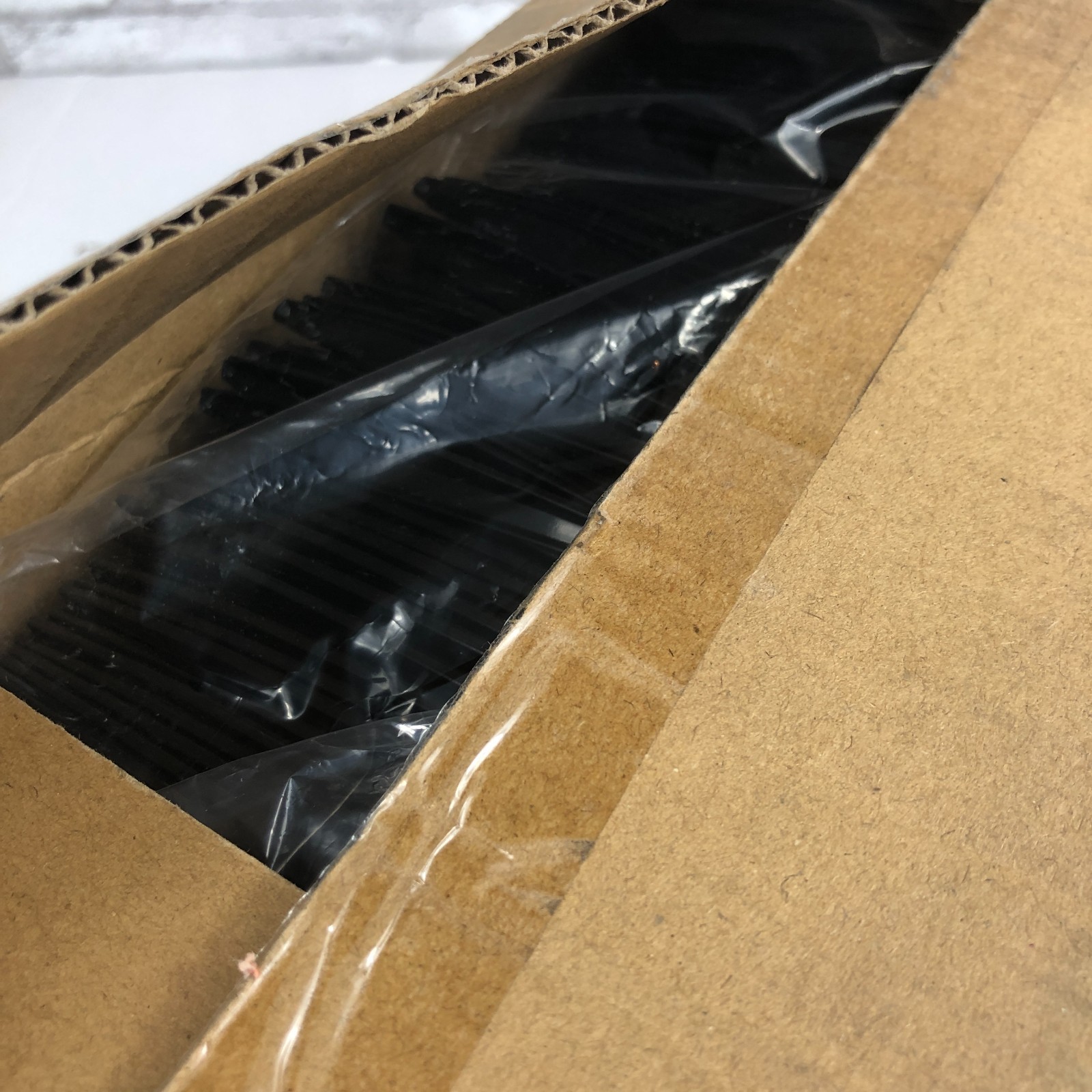 PRIME SOURCE Black PP Medium Weight 1000 Plastic Forks 75002501