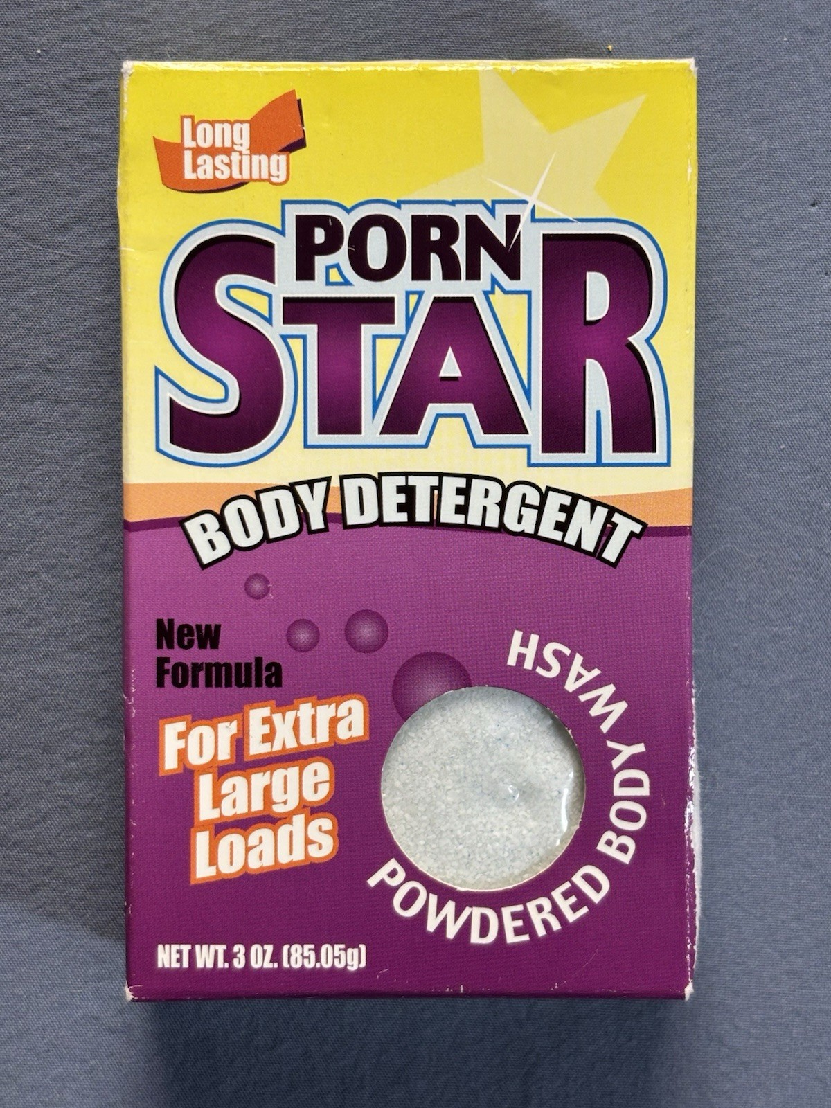 Porn Star Body Detergent Gag Gift Vintage Novelty Powdered Soap Box