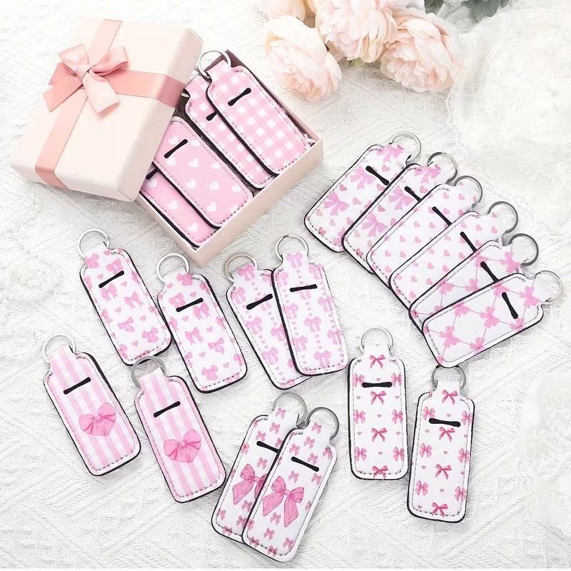 20pcs Coquette Bow Lipstick Holder Keychain for Lipstick/Lip gloss – Girlfriend