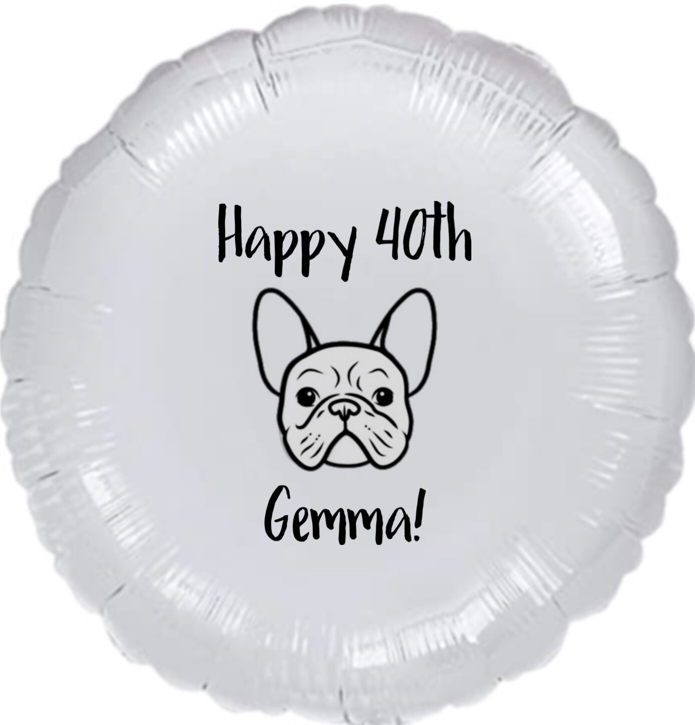 Frenchie Personalised Birthday Balloon Decoration Any Occasion Dog