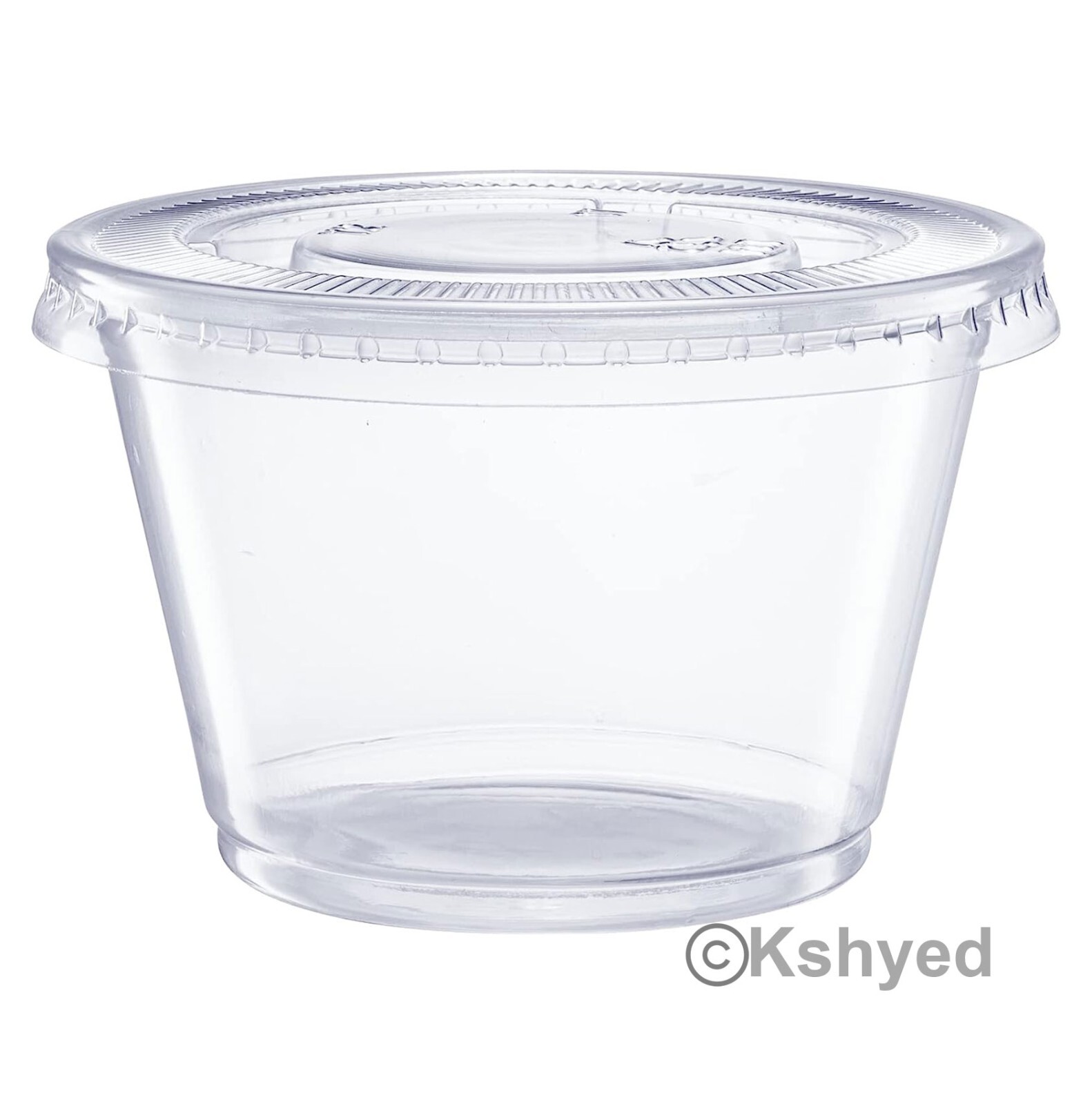 16 PCS Clear Shot Plastic Disposable Portion Cups With Lids In Bag 4 Oz – New