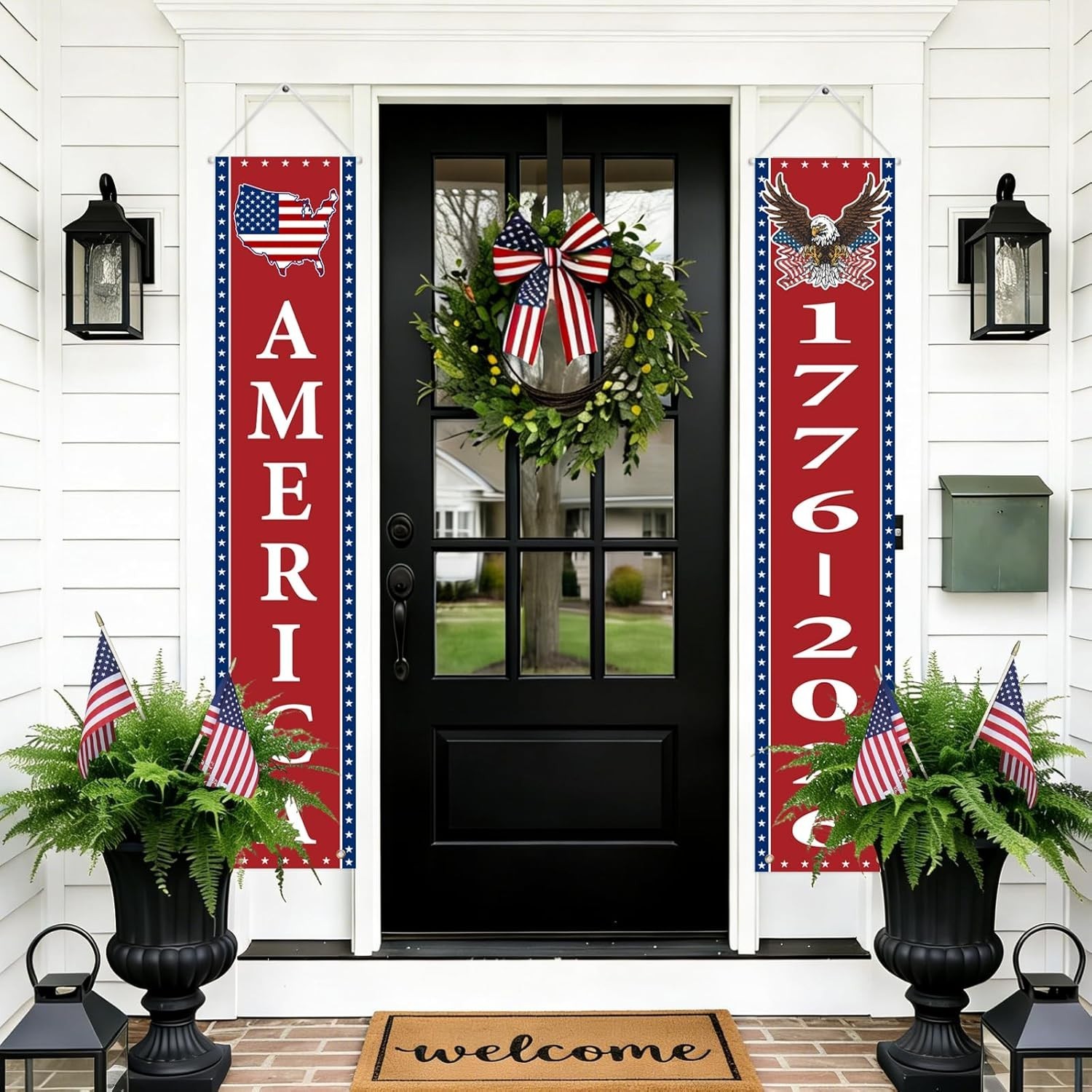All-Occasion Patriotic Hanging Banners – 250th Anniversary for Indoor & Outdoor