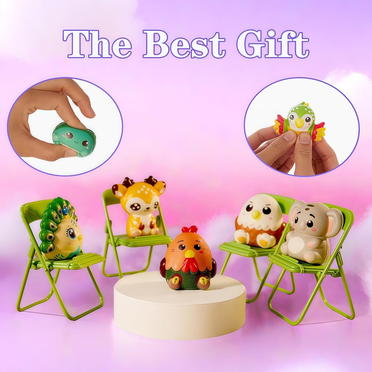 24 PCS Bulk Squishies for Kids, Party Favors, Prizes, Goody Bags & Rewards, 2 in