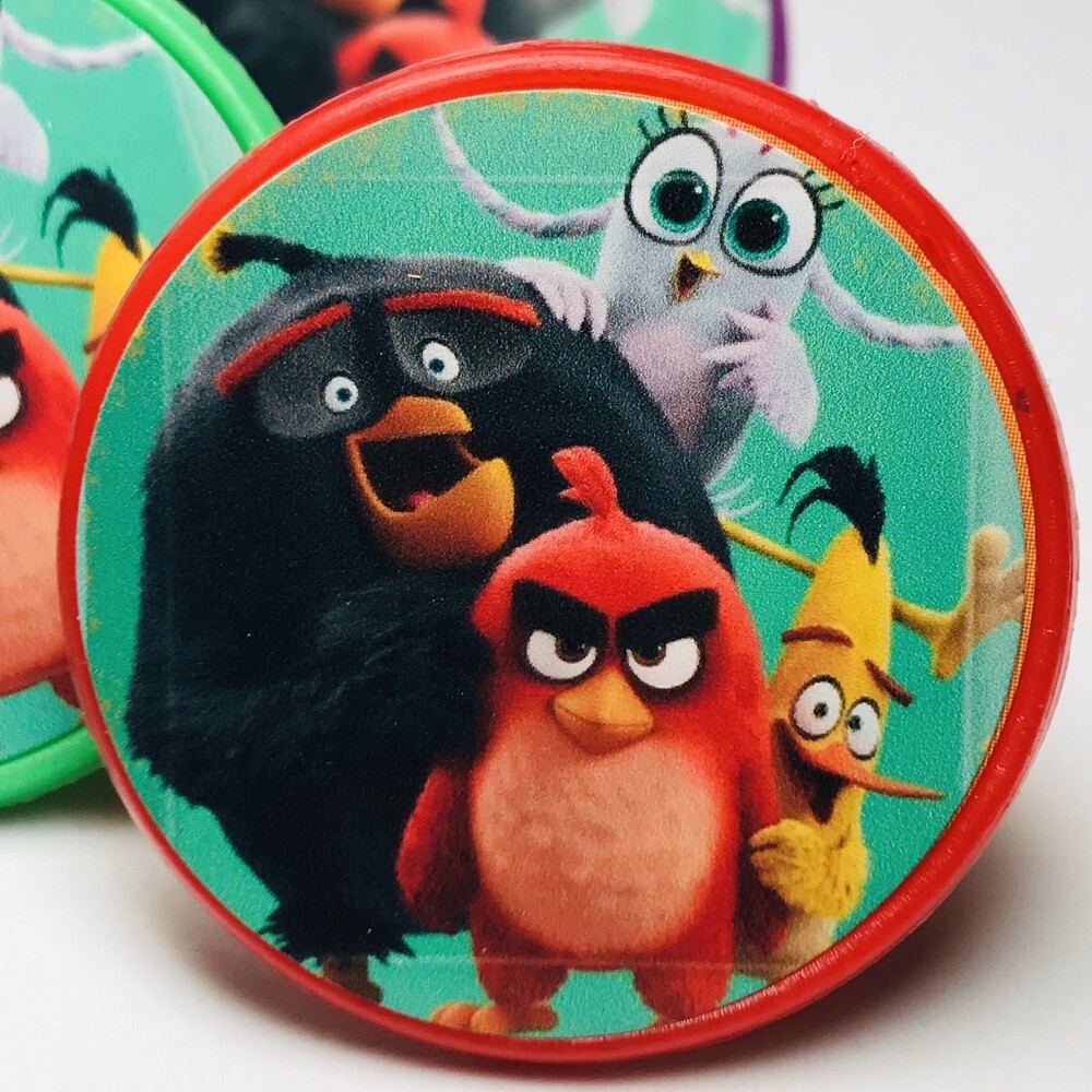 Angry Birds Birthday Party Favors Red Rings – Set of 36