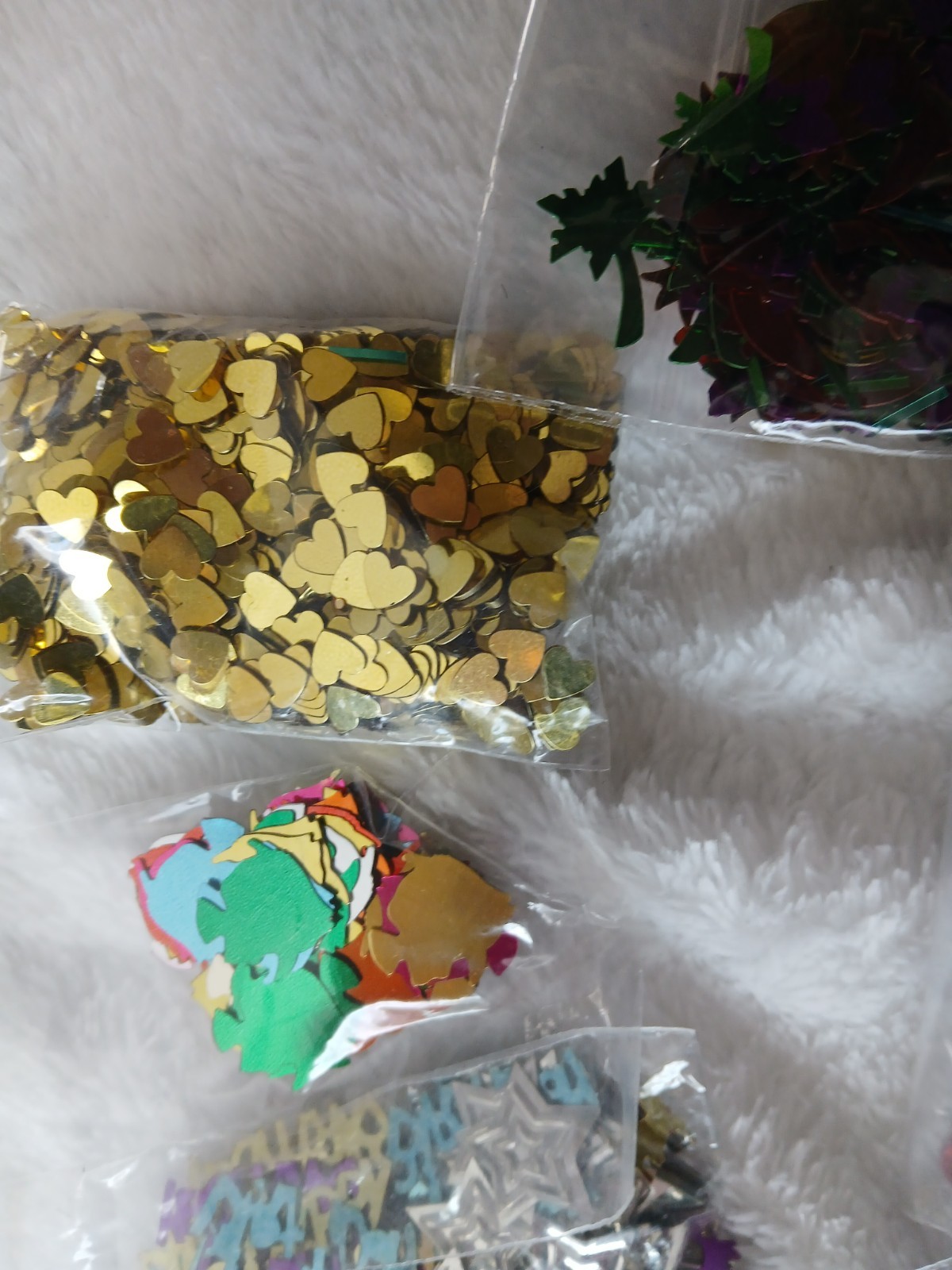 Lot – Multi Packs of Confetti Scatters Variety Stars Hearts Mickey Numbers etc
