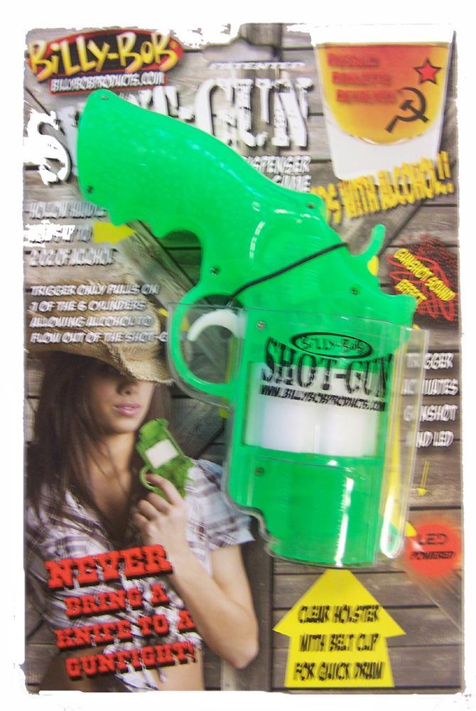 party GREEN Russian Roulette SHOT GUN Drinking Game / bar beer play games