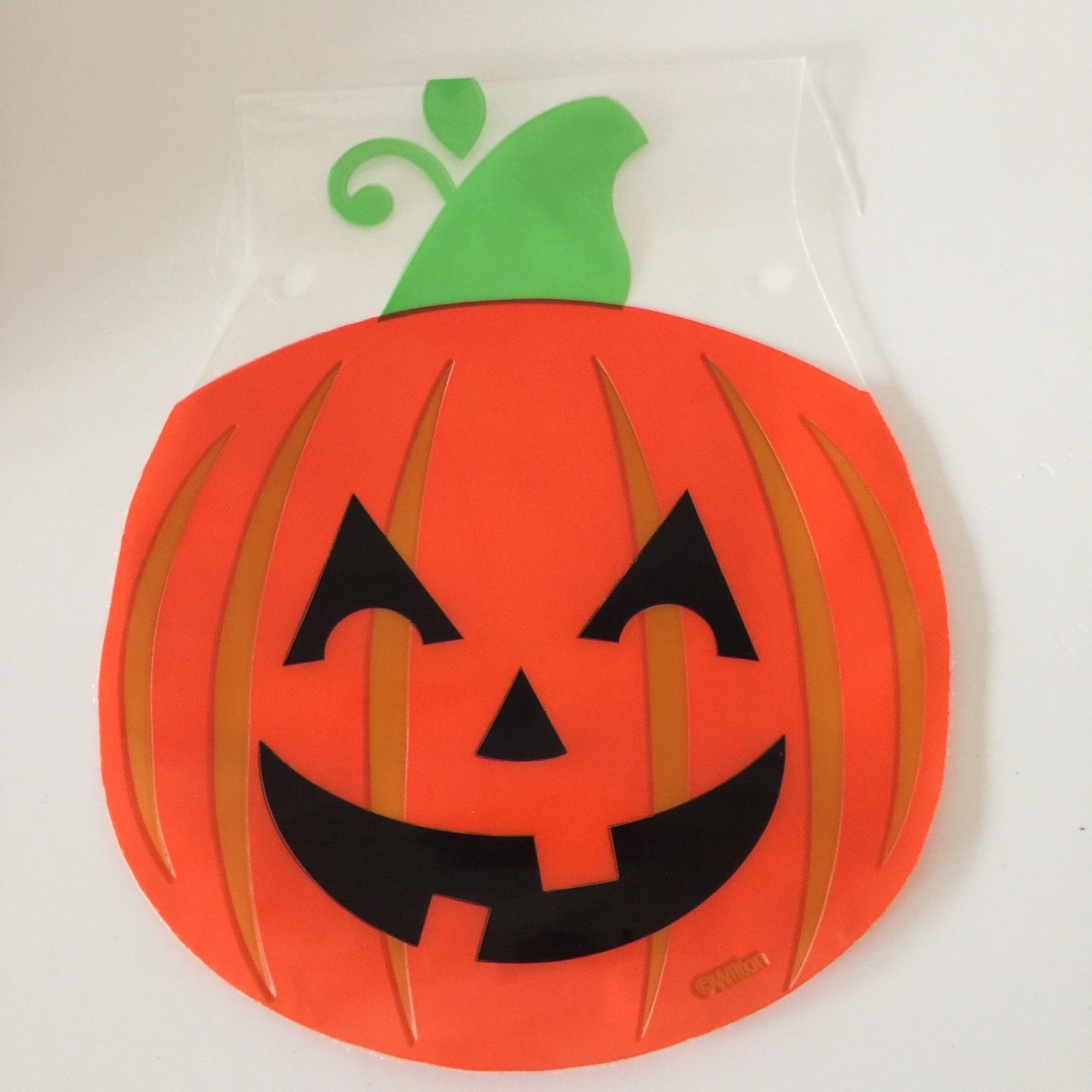 Pack Of 6 HALLOWEEN PUMKIN TREAT CELLO BAGS trick or treat sweets goodies
