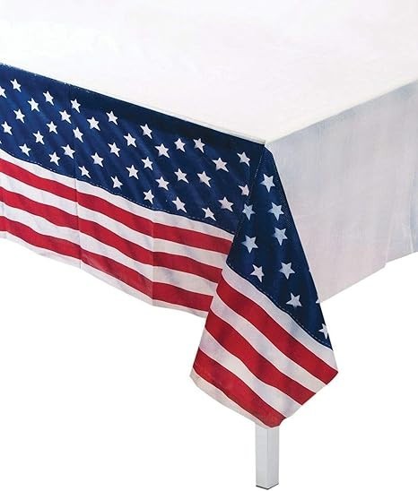 Forum Novelties Amscan Stars Patriotic 4th of July Party Table Cover Picnic Tabl