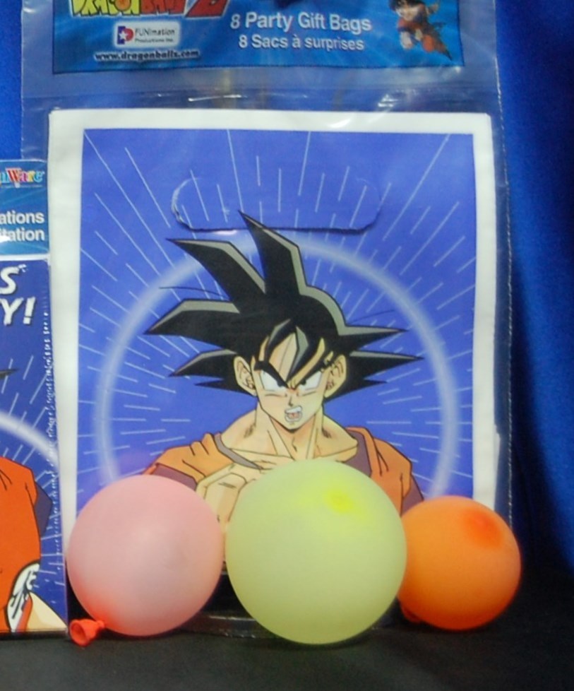 Dragon Ball Z Party # 10 DBZ Hats Blowout Loot Bag Napkins Stickers Freeza