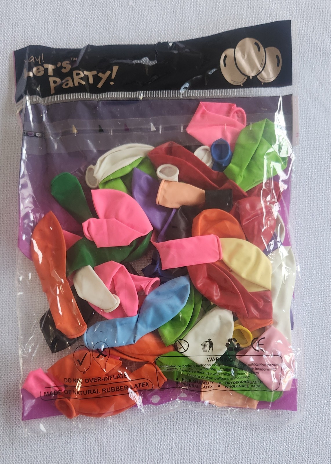 balloon multi color Latex Colorful party Wedding Birthday Decor FUN 5 Bag 50=250