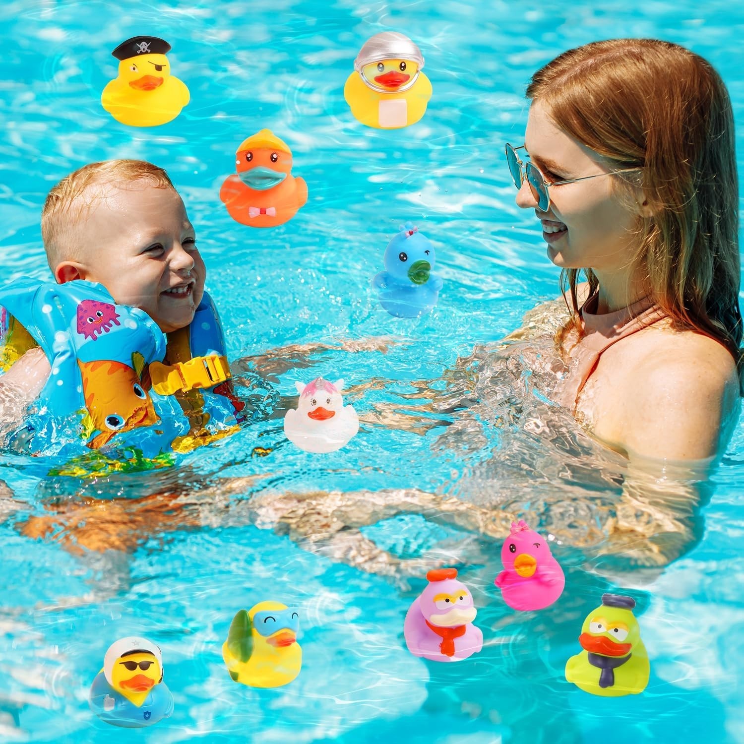 Rubber Ducks in Bulk,Assortment Duckies for Jeep Ducking Floater Duck Bath Toys