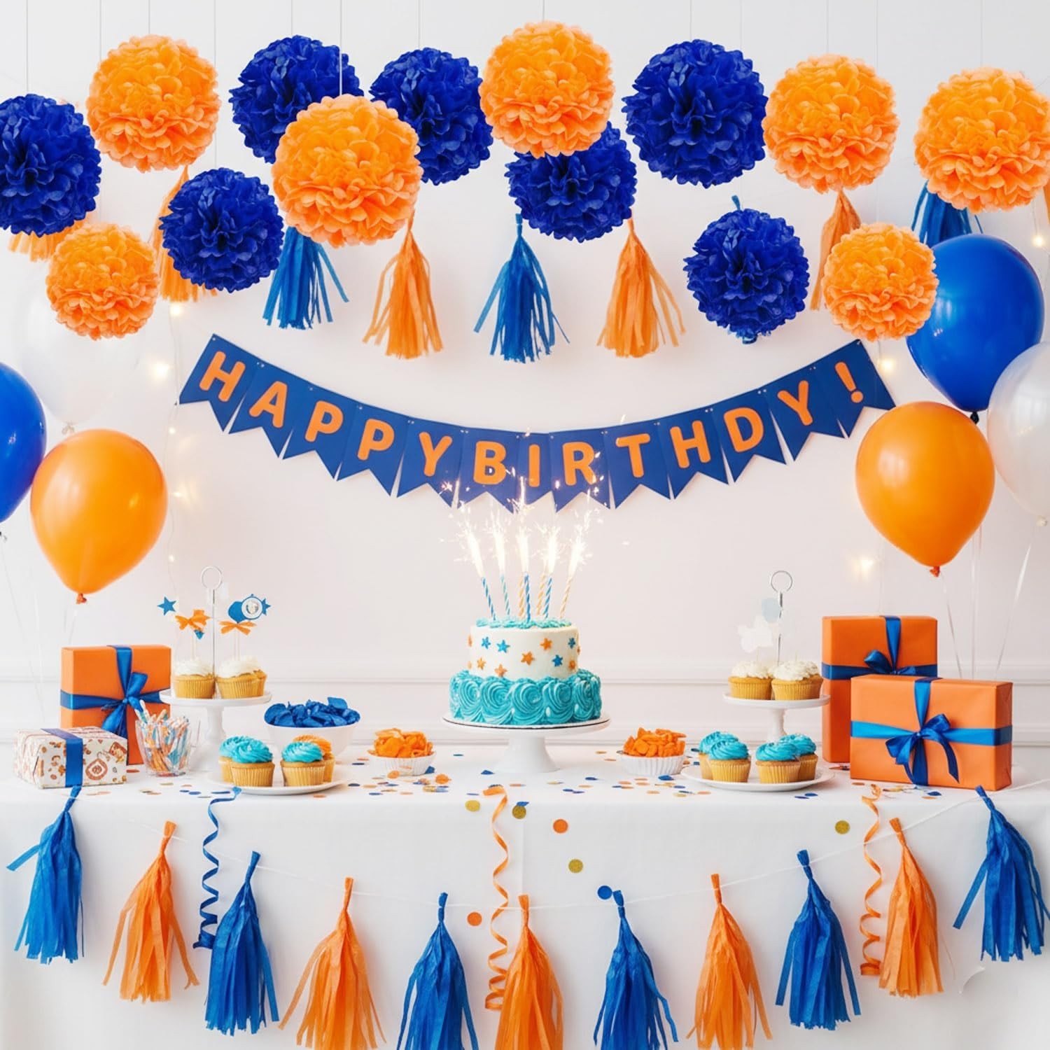 Tissue Paper Pom Poms Hanging Flower Balls Wedding Party Event Decorations