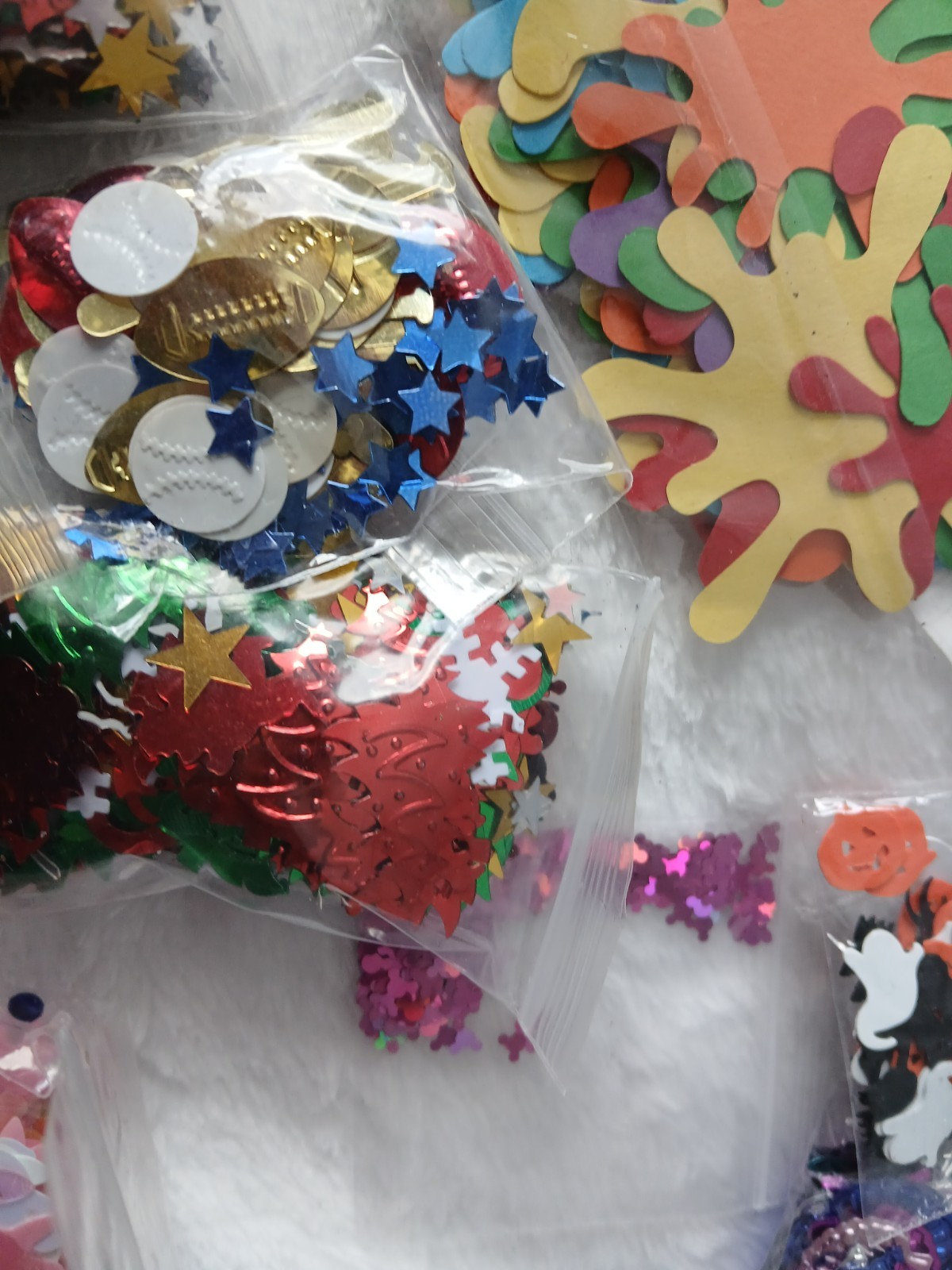 Lot – Multi Packs of Confetti Scatters Variety Stars Hearts Mickey Numbers etc
