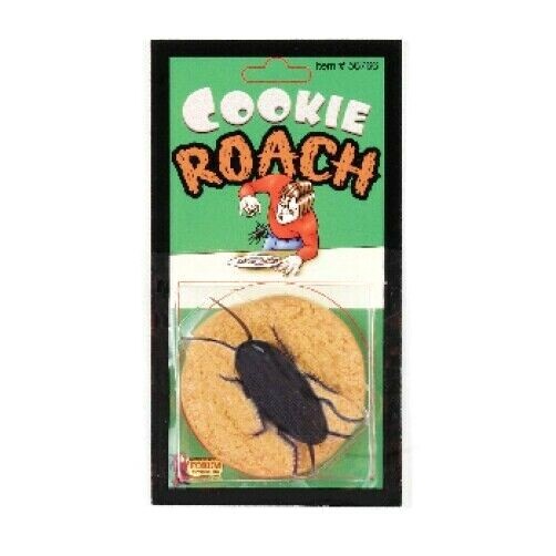 COOKIE ROACH Surprise Cockroach Bug Hidden Under Fake Funny Prank Joke Toy Gag