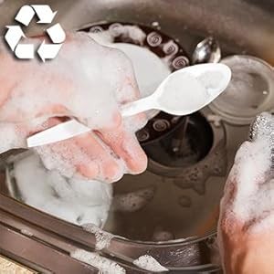 Heavy Duty Plastic Forks, Disposable Bulk Cutlery | 400 Count Heavy Duty White