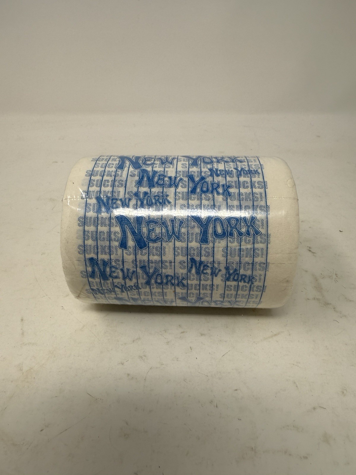 Sealed Novelty Toilet Paper Roll New York Yankees Souvenir Gag Gift Blue Print