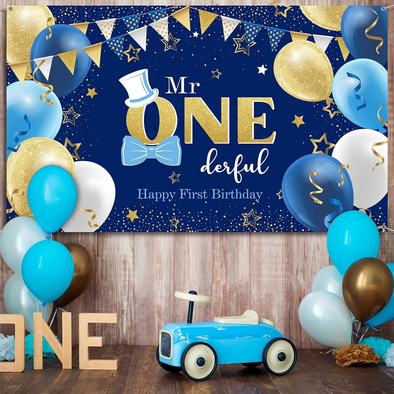 Boys 1st Birthday Decoration Mr. Onederful Birthday Party Supplies Boy 1st Bi…