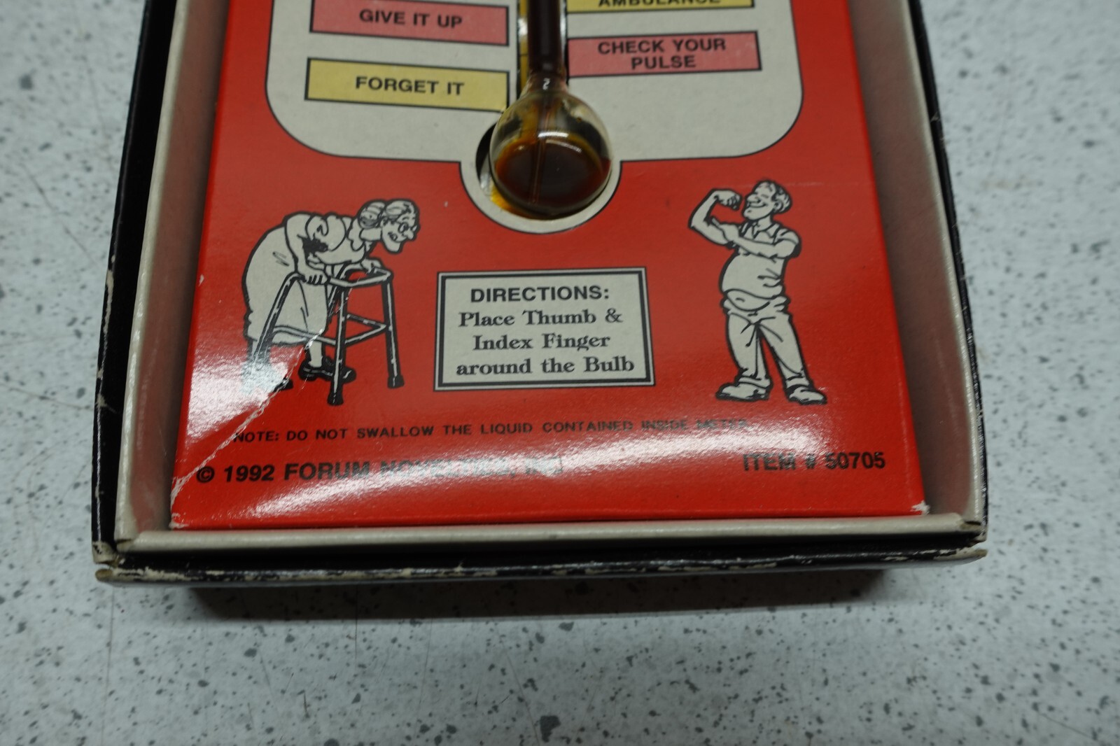 Vintage “Over the Hill Sex Meter” Novelty Prank Gift 1992 Forum Novelties Inc