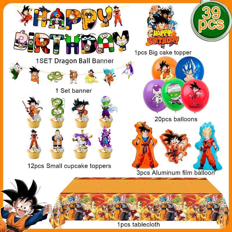 Dragon Ball Birthday Party Decoration Dragon Ball Party Supplies Balloon for Kid