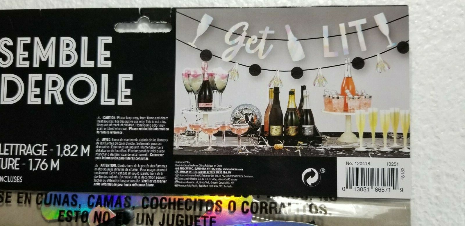 Party “GET LIT” Banner Kit Party Decorations Adult Party FUN Any Occasion