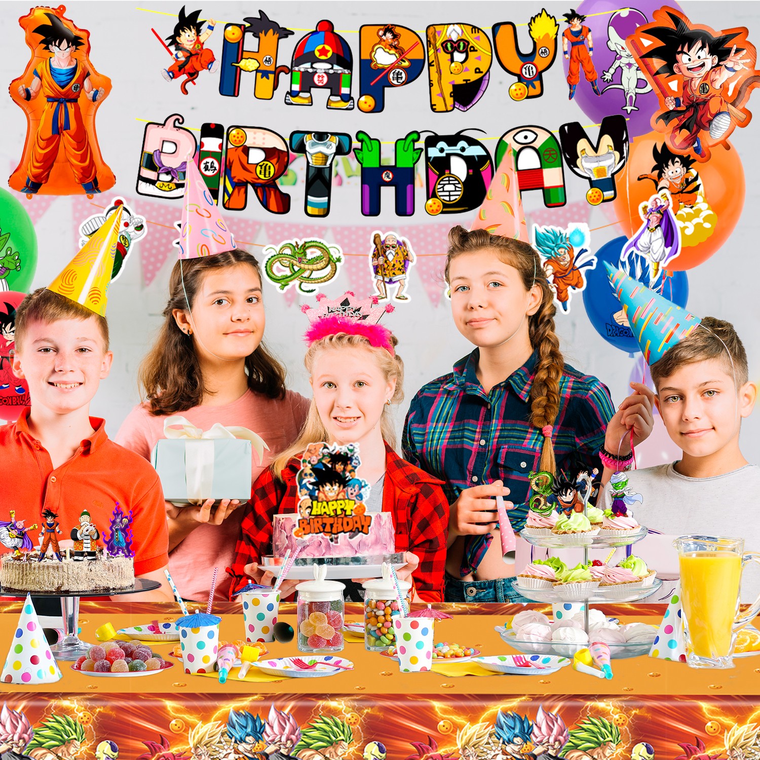 Dragon Ball Birthday Party Decoration Dragon Ball Party Supplies Balloon for Kid