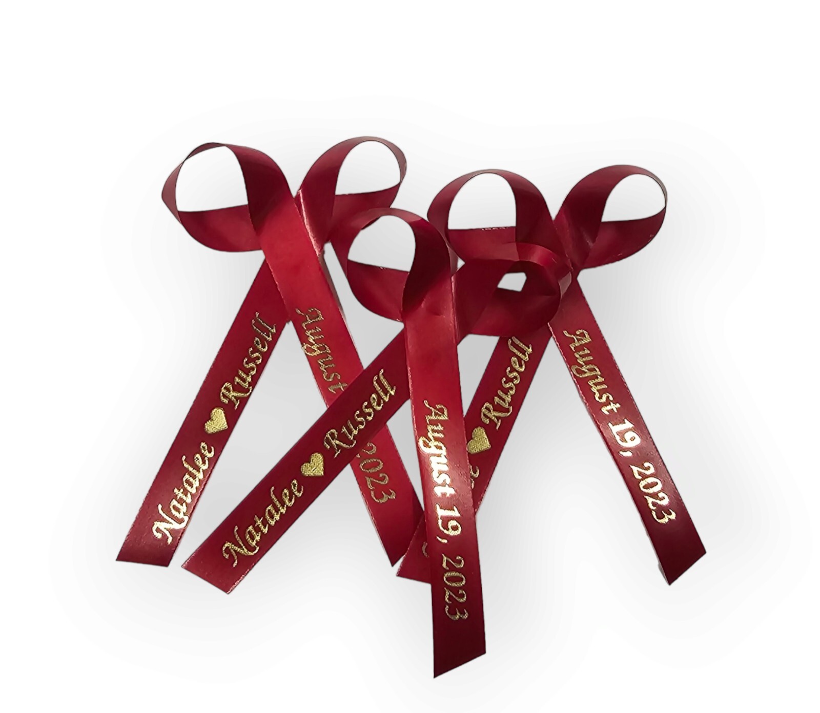 25 Personalized Ribbons Memorial Baby Shower Bridal Wedding Baptism Birthday CUT