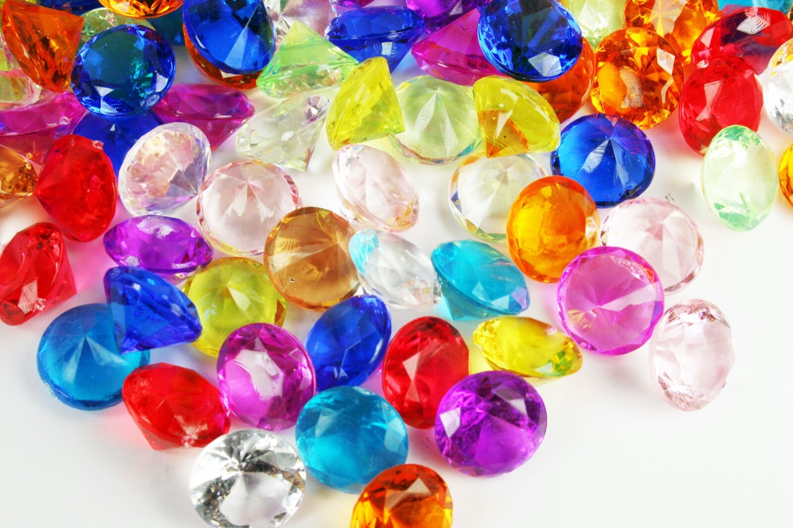 Bulk Pirate Gems 20MM ACRYLIC Plastic DIAMOND Shape Assorted color Choose Amount