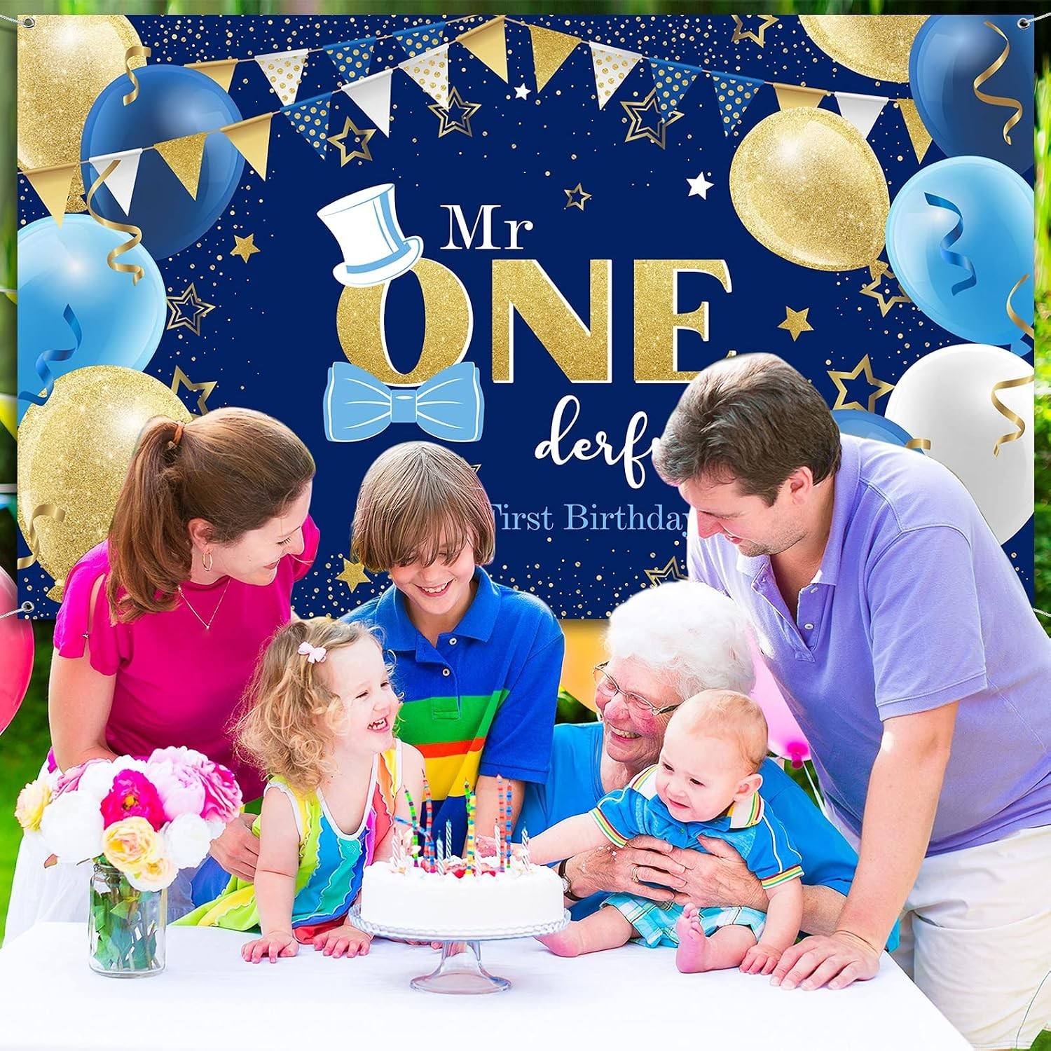 Boys 1st Birthday Decoration Mr. Onederful Birthday Party Supplies Boy 1st Bi…