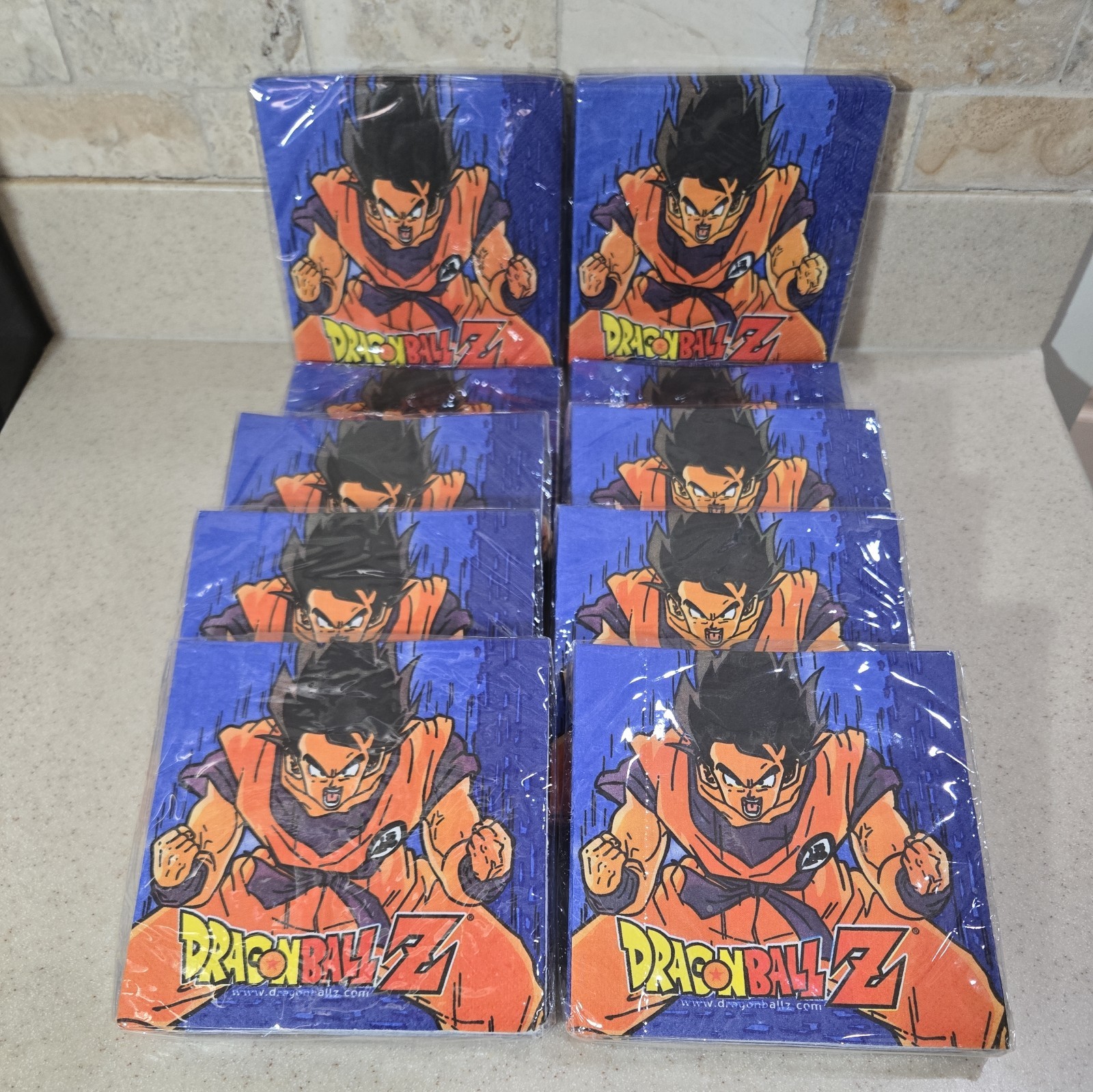 Dragon Ball Z Goku AGC DesignWare Party Birthday Napkins (Lot of 10 Packs of 16)