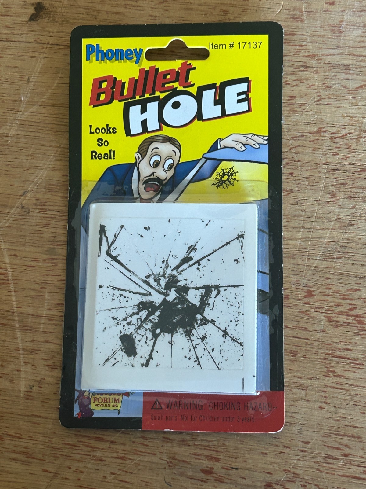 Phoney Bullet Hole Lot Of 3 Forum Novelties Gag Gift Prank Practical Joke