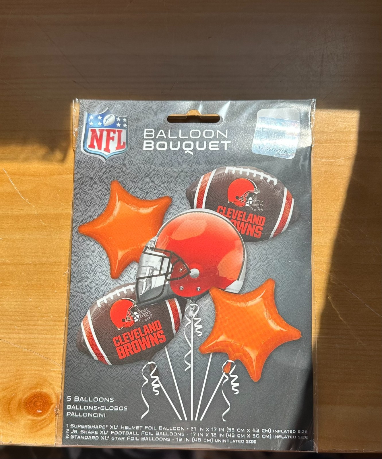 NFL 5 Piece Mylar Foil Balloon Bouquet