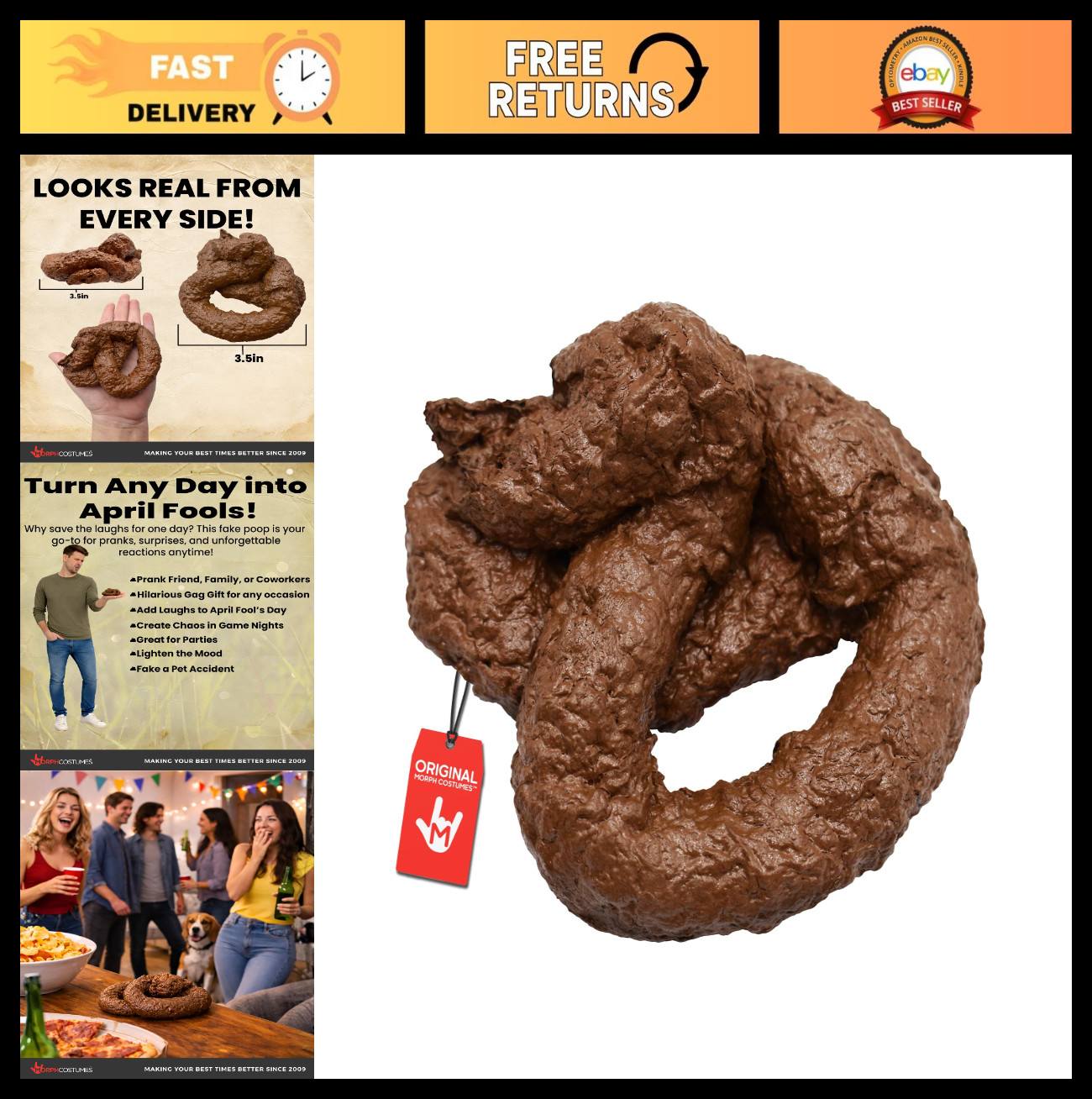 Realistic Fake Dog Poop – Hilarious Prank for April Fools & Funny Gags