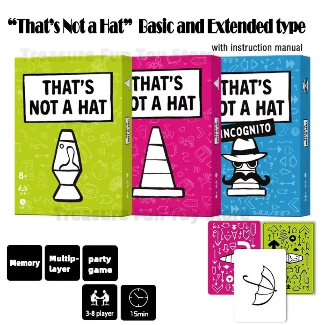 That’S Not a Hat – Fun Bluffing & Memory Party Game for All Ages Components US**