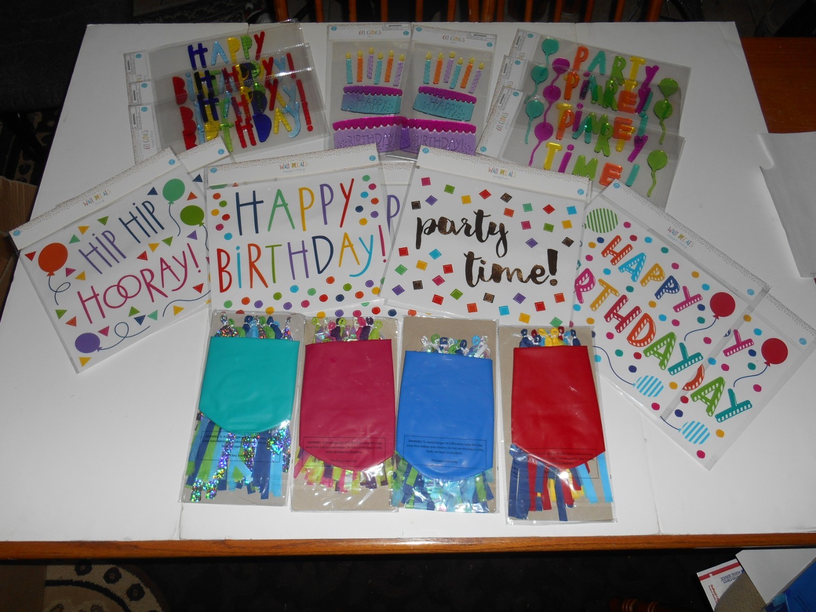 New bulk Birthday Party decorations, Bright primary colors, GIANT 36″ balloons!!