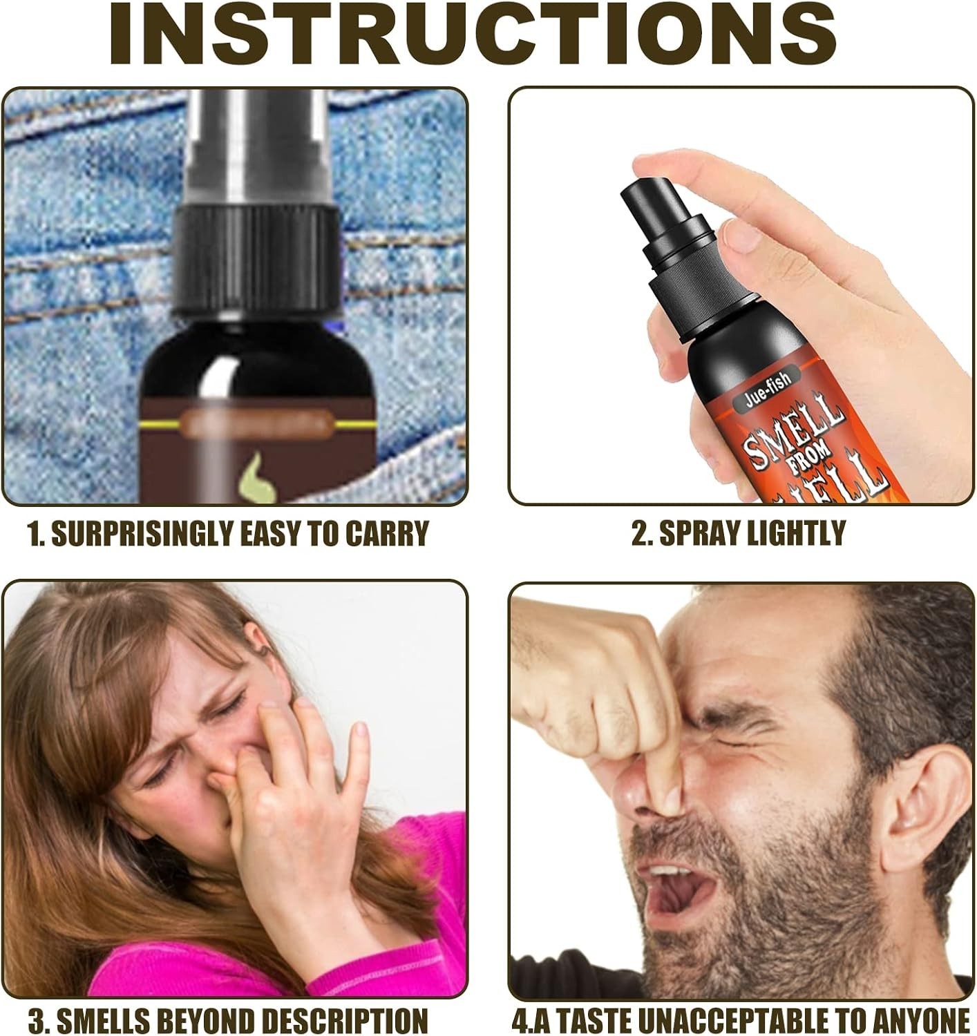 3P Fart Spray Extra Strong 30ml Potent Stink Spray Non Toxic Fart Bomb Prank …