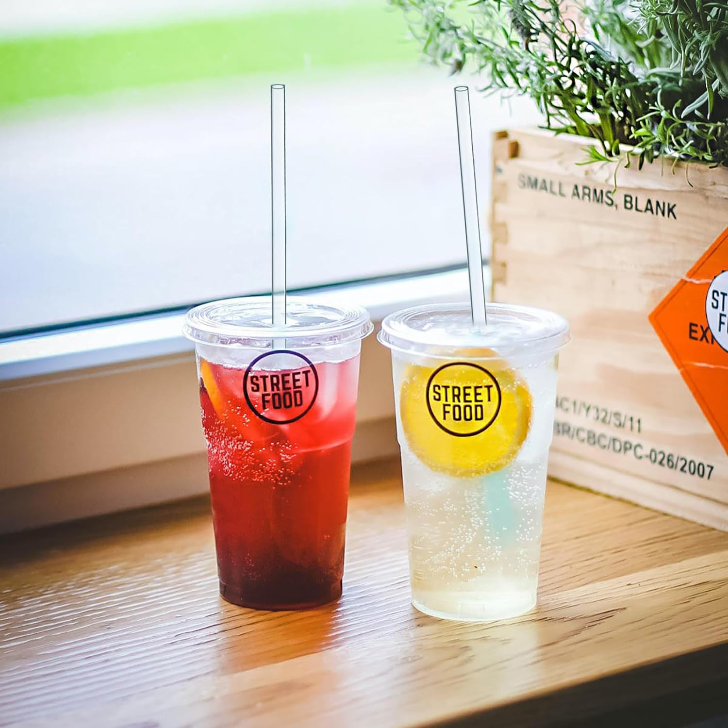 10.5 Inch Tritan Hard Plastic Clear Straws, Long Reusable Clear Replacement T…