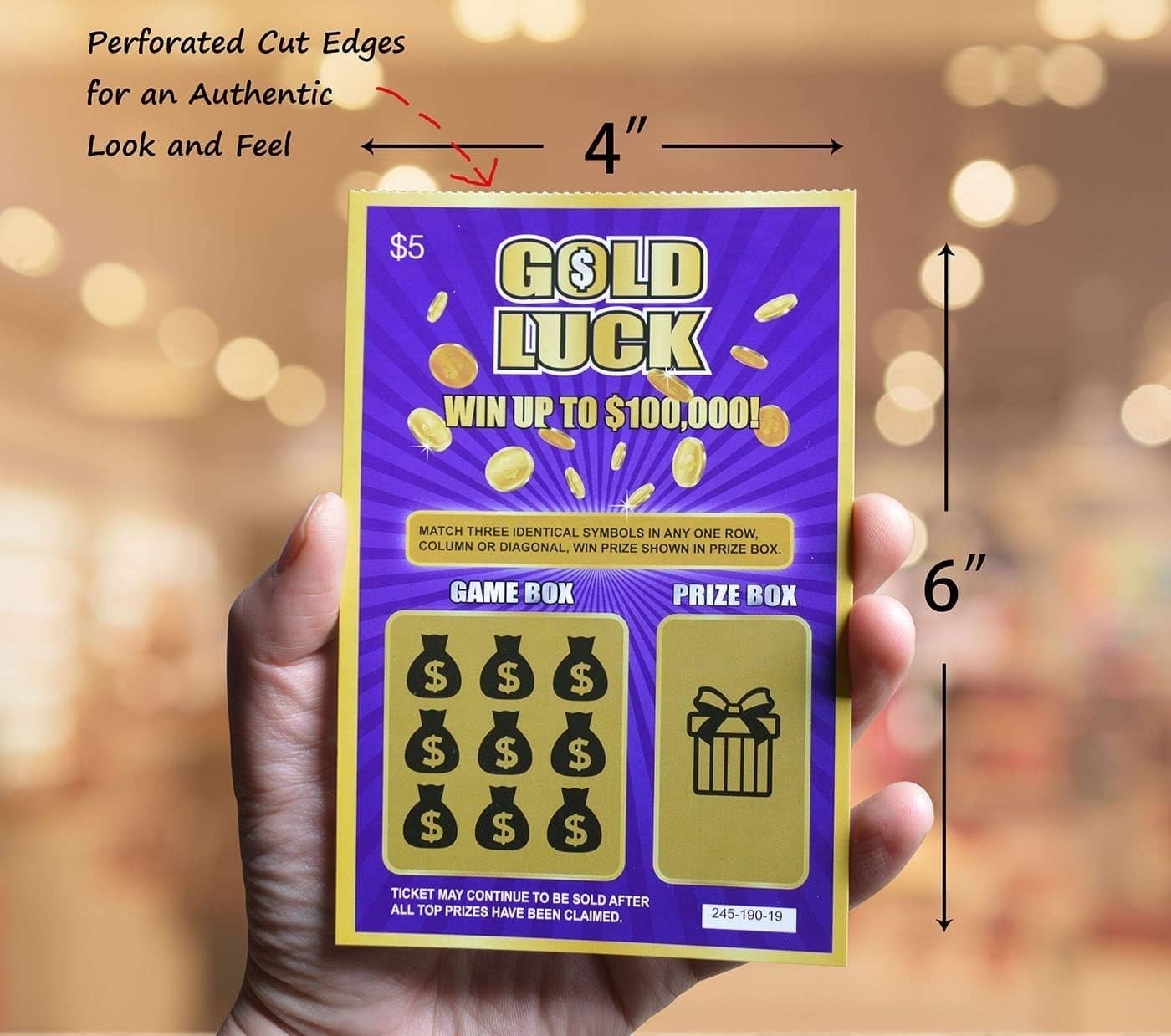 Gold Luck Pregnancy Announcement Fake Lottery Scratch Off Tickets, Great Idea…