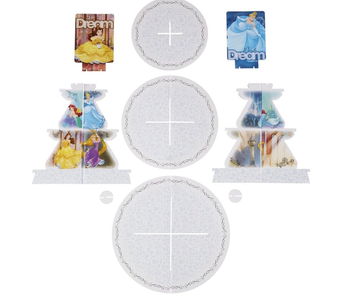 2 x Wilton Disney Princess 3 Tier Cupcake & Treat Stands BNIP